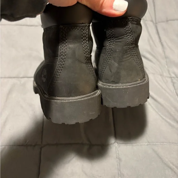 TIMBERLAND YOUTH Black Premium Waterproof Boots Size 3 Youth
